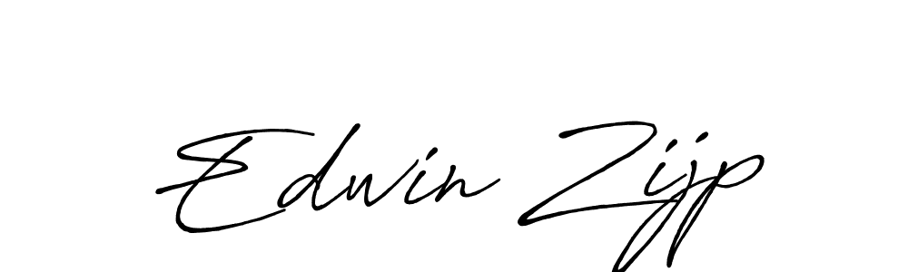 Make a beautiful signature design for name Edwin Zijp. With this signature (Antro_Vectra_Bolder) style, you can create a handwritten signature for free. Edwin Zijp signature style 7 images and pictures png