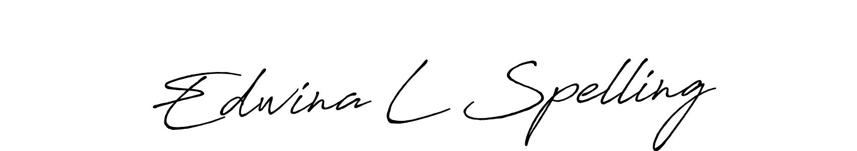 Make a short Edwina L Spelling signature style. Manage your documents anywhere anytime using Antro_Vectra_Bolder. Create and add eSignatures, submit forms, share and send files easily. Edwina L Spelling signature style 7 images and pictures png