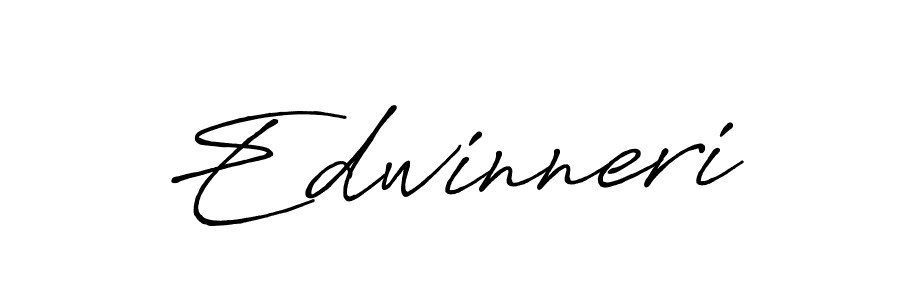 if you are searching for the best signature style for your name Edwinneri. so please give up your signature search. here we have designed multiple signature styles  using Antro_Vectra_Bolder. Edwinneri signature style 7 images and pictures png