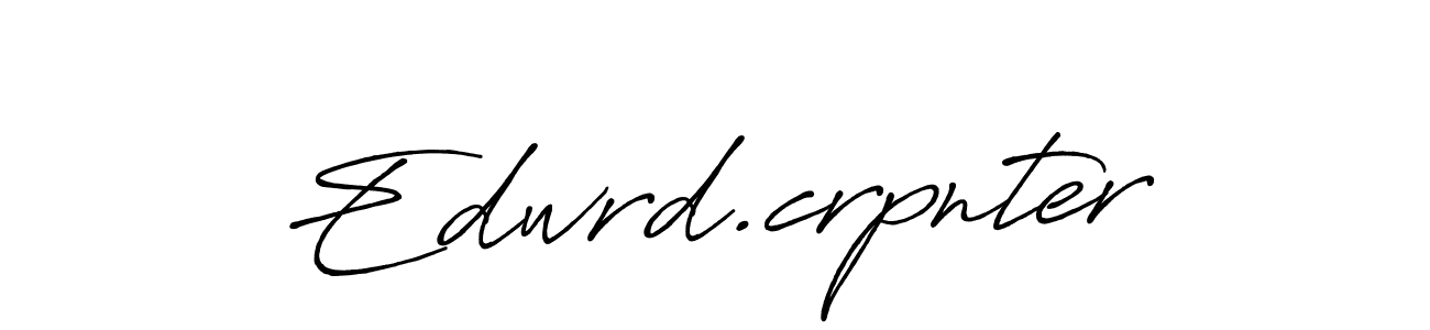 Use a signature maker to create a handwritten signature online. With this signature software, you can design (Antro_Vectra_Bolder) your own signature for name Edwrd.crpnter. Edwrd.crpnter signature style 7 images and pictures png