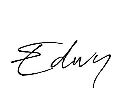 Create a beautiful signature design for name Edwy. With this signature (Antro_Vectra_Bolder) fonts, you can make a handwritten signature for free. Edwy signature style 7 images and pictures png