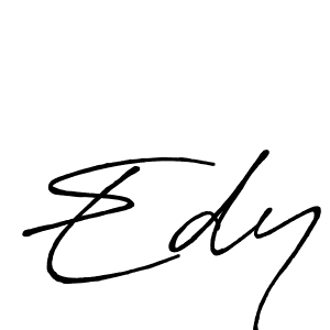 Edy stylish signature style. Best Handwritten Sign (Antro_Vectra_Bolder) for my name. Handwritten Signature Collection Ideas for my name Edy. Edy signature style 7 images and pictures png