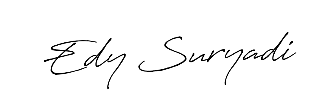 Similarly Antro_Vectra_Bolder is the best handwritten signature design. Signature creator online .You can use it as an online autograph creator for name Edy Suryadi. Edy Suryadi signature style 7 images and pictures png