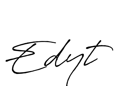 if you are searching for the best signature style for your name Edyt. so please give up your signature search. here we have designed multiple signature styles  using Antro_Vectra_Bolder. Edyt signature style 7 images and pictures png