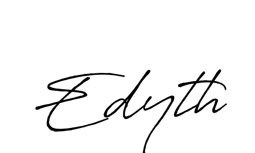 How to make Edyth signature? Antro_Vectra_Bolder is a professional autograph style. Create handwritten signature for Edyth name. Edyth signature style 7 images and pictures png