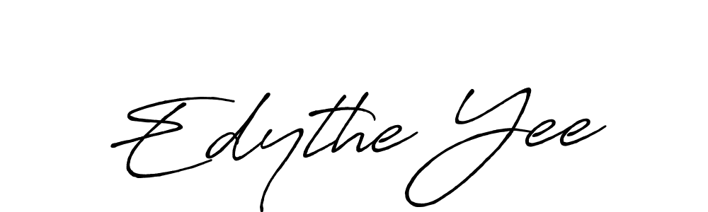 Use a signature maker to create a handwritten signature online. With this signature software, you can design (Antro_Vectra_Bolder) your own signature for name Edythe Yee. Edythe Yee signature style 7 images and pictures png