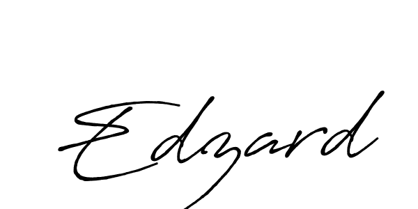 How to make Edzard signature? Antro_Vectra_Bolder is a professional autograph style. Create handwritten signature for Edzard name. Edzard signature style 7 images and pictures png