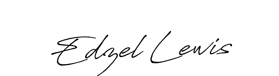 How to make Edzel Lewis signature? Antro_Vectra_Bolder is a professional autograph style. Create handwritten signature for Edzel Lewis name. Edzel Lewis signature style 7 images and pictures png