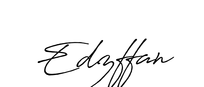 Design your own signature with our free online signature maker. With this signature software, you can create a handwritten (Antro_Vectra_Bolder) signature for name Edzffan. Edzffan signature style 7 images and pictures png