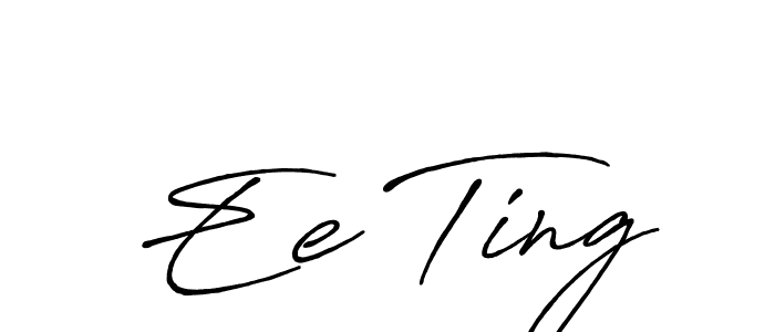 Also You can easily find your signature by using the search form. We will create Ee Ting name handwritten signature images for you free of cost using Antro_Vectra_Bolder sign style. Ee Ting signature style 7 images and pictures png