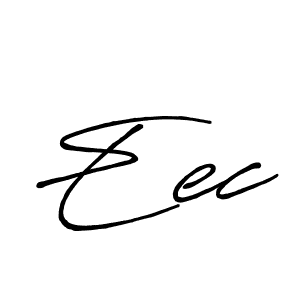 Also we have Eec name is the best signature style. Create professional handwritten signature collection using Antro_Vectra_Bolder autograph style. Eec signature style 7 images and pictures png