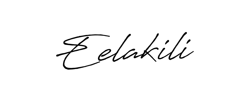 Similarly Antro_Vectra_Bolder is the best handwritten signature design. Signature creator online .You can use it as an online autograph creator for name Eelakili. Eelakili signature style 7 images and pictures png