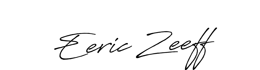 How to make Eeric Zeeff name signature. Use Antro_Vectra_Bolder style for creating short signs online. This is the latest handwritten sign. Eeric Zeeff signature style 7 images and pictures png