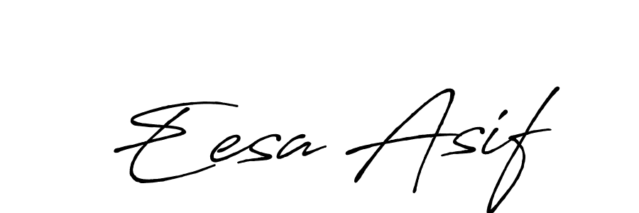 Eesa Asif stylish signature style. Best Handwritten Sign (Antro_Vectra_Bolder) for my name. Handwritten Signature Collection Ideas for my name Eesa Asif. Eesa Asif signature style 7 images and pictures png