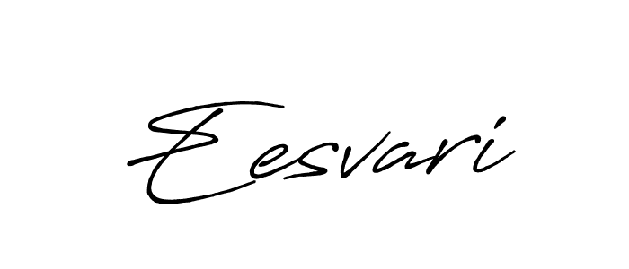 How to make Eesvari name signature. Use Antro_Vectra_Bolder style for creating short signs online. This is the latest handwritten sign. Eesvari signature style 7 images and pictures png