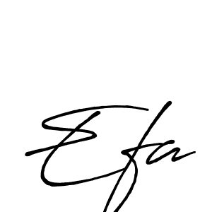 Use a signature maker to create a handwritten signature online. With this signature software, you can design (Antro_Vectra_Bolder) your own signature for name Efa. Efa signature style 7 images and pictures png