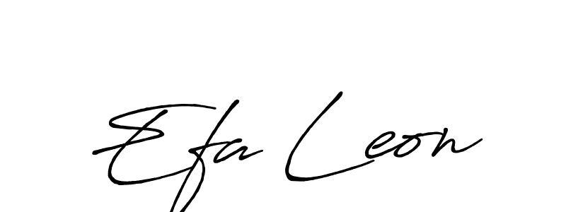 Make a beautiful signature design for name Efa Leon. Use this online signature maker to create a handwritten signature for free. Efa Leon signature style 7 images and pictures png