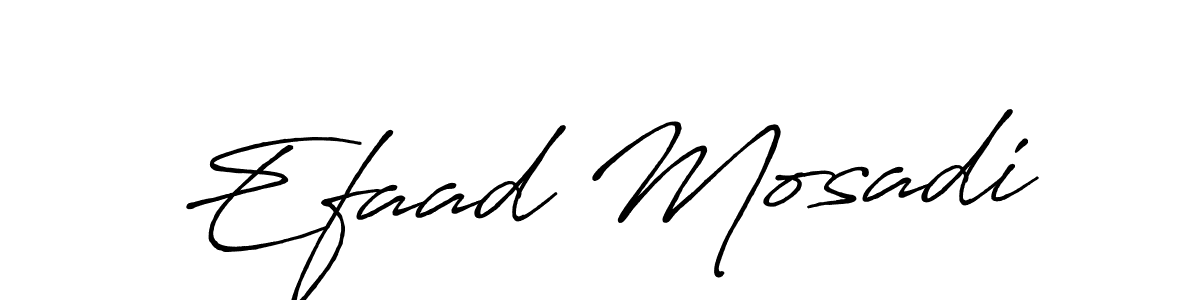 Use a signature maker to create a handwritten signature online. With this signature software, you can design (Antro_Vectra_Bolder) your own signature for name Efaad Mosadi. Efaad Mosadi signature style 7 images and pictures png