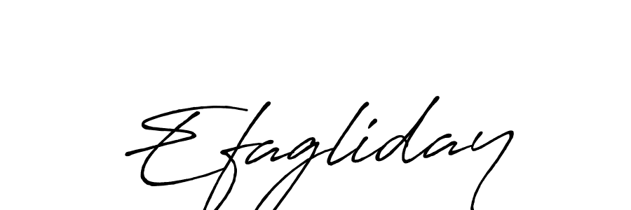 Efagliday stylish signature style. Best Handwritten Sign (Antro_Vectra_Bolder) for my name. Handwritten Signature Collection Ideas for my name Efagliday. Efagliday signature style 7 images and pictures png