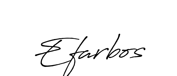 Also we have Efarbos name is the best signature style. Create professional handwritten signature collection using Antro_Vectra_Bolder autograph style. Efarbos signature style 7 images and pictures png