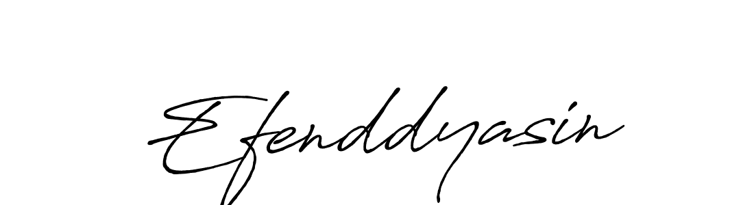 Make a beautiful signature design for name Efenddyasin. With this signature (Antro_Vectra_Bolder) style, you can create a handwritten signature for free. Efenddyasin signature style 7 images and pictures png