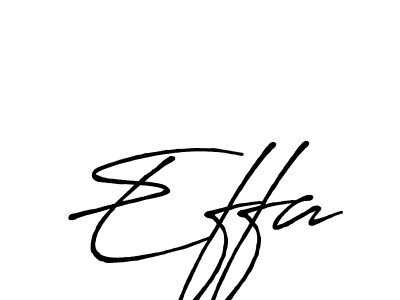 Use a signature maker to create a handwritten signature online. With this signature software, you can design (Antro_Vectra_Bolder) your own signature for name Effa. Effa signature style 7 images and pictures png