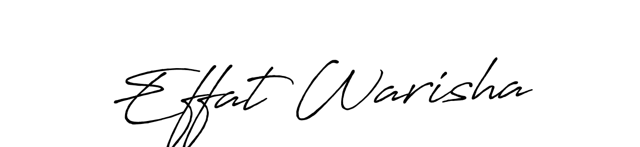 How to make Effat Warisha signature? Antro_Vectra_Bolder is a professional autograph style. Create handwritten signature for Effat Warisha name. Effat Warisha signature style 7 images and pictures png