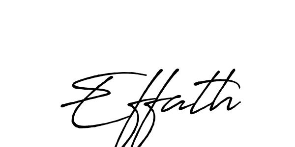 Design your own signature with our free online signature maker. With this signature software, you can create a handwritten (Antro_Vectra_Bolder) signature for name Effath. Effath signature style 7 images and pictures png
