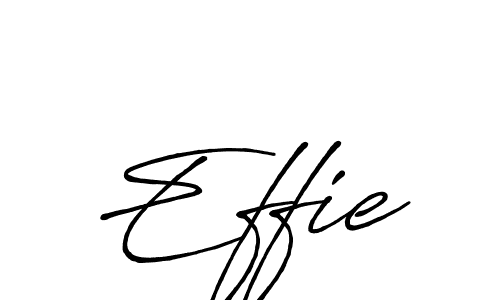 How to make Effie name signature. Use Antro_Vectra_Bolder style for creating short signs online. This is the latest handwritten sign. Effie signature style 7 images and pictures png