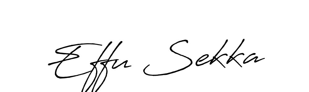 It looks lik you need a new signature style for name Effu Sekka. Design unique handwritten (Antro_Vectra_Bolder) signature with our free signature maker in just a few clicks. Effu Sekka signature style 7 images and pictures png