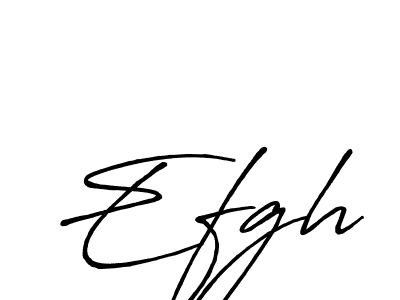 Design your own signature with our free online signature maker. With this signature software, you can create a handwritten (Antro_Vectra_Bolder) signature for name Efgh. Efgh signature style 7 images and pictures png