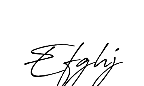 Design your own signature with our free online signature maker. With this signature software, you can create a handwritten (Antro_Vectra_Bolder) signature for name Efghj. Efghj signature style 7 images and pictures png