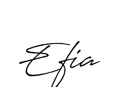 How to make Efia signature? Antro_Vectra_Bolder is a professional autograph style. Create handwritten signature for Efia name. Efia signature style 7 images and pictures png