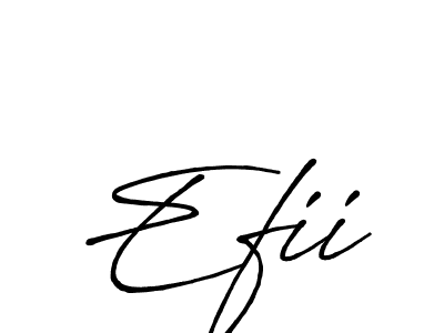 Also we have Efii name is the best signature style. Create professional handwritten signature collection using Antro_Vectra_Bolder autograph style. Efii signature style 7 images and pictures png