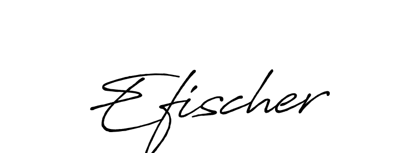 Make a beautiful signature design for name Efischer. With this signature (Antro_Vectra_Bolder) style, you can create a handwritten signature for free. Efischer signature style 7 images and pictures png