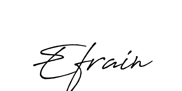 It looks lik you need a new signature style for name Efrain. Design unique handwritten (Antro_Vectra_Bolder) signature with our free signature maker in just a few clicks. Efrain signature style 7 images and pictures png