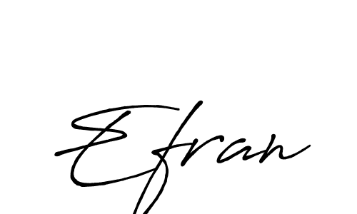 How to make Efran signature? Antro_Vectra_Bolder is a professional autograph style. Create handwritten signature for Efran name. Efran signature style 7 images and pictures png