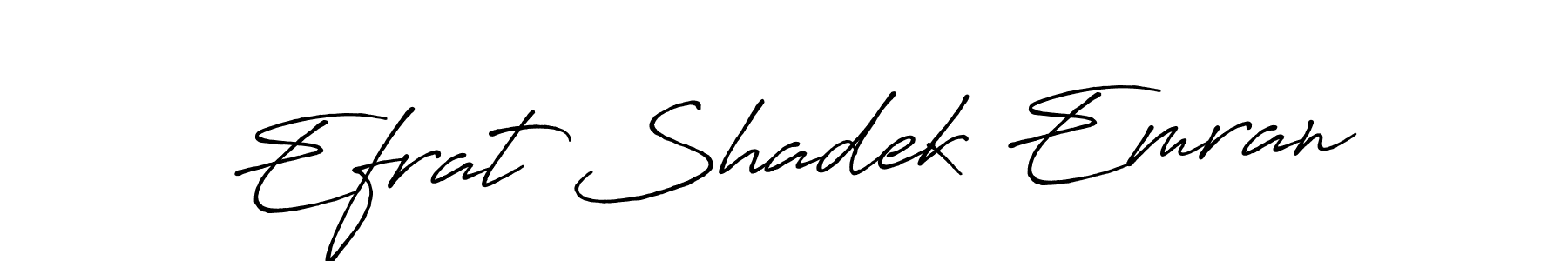 How to make Efrat Shadek Emran signature? Antro_Vectra_Bolder is a professional autograph style. Create handwritten signature for Efrat Shadek Emran name. Efrat Shadek Emran signature style 7 images and pictures png