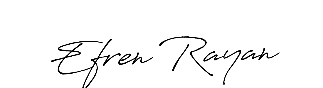 Use a signature maker to create a handwritten signature online. With this signature software, you can design (Antro_Vectra_Bolder) your own signature for name Efren Rayan. Efren Rayan signature style 7 images and pictures png
