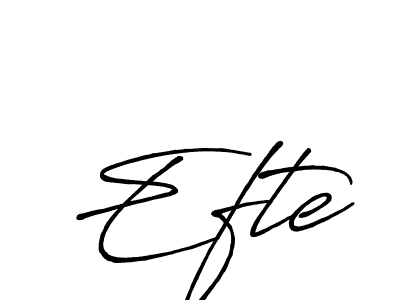 How to make Efte signature? Antro_Vectra_Bolder is a professional autograph style. Create handwritten signature for Efte name. Efte signature style 7 images and pictures png