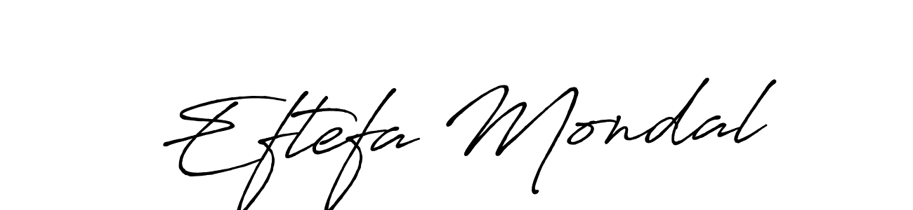 The best way (Antro_Vectra_Bolder) to make a short signature is to pick only two or three words in your name. The name Eftefa Mondal include a total of six letters. For converting this name. Eftefa Mondal signature style 7 images and pictures png
