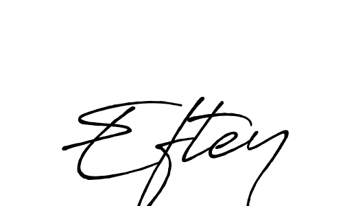 Use a signature maker to create a handwritten signature online. With this signature software, you can design (Antro_Vectra_Bolder) your own signature for name Eftey. Eftey signature style 7 images and pictures png