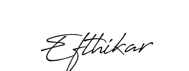 Use a signature maker to create a handwritten signature online. With this signature software, you can design (Antro_Vectra_Bolder) your own signature for name Efthikar. Efthikar signature style 7 images and pictures png