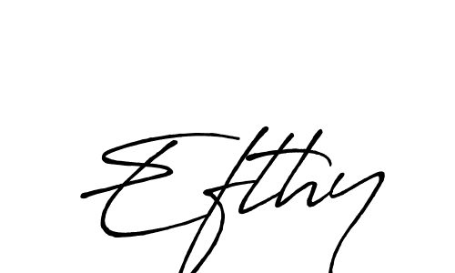 Once you've used our free online signature maker to create your best signature Antro_Vectra_Bolder style, it's time to enjoy all of the benefits that Efthy name signing documents. Efthy signature style 7 images and pictures png