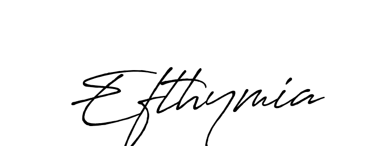 Design your own signature with our free online signature maker. With this signature software, you can create a handwritten (Antro_Vectra_Bolder) signature for name Efthymia. Efthymia signature style 7 images and pictures png