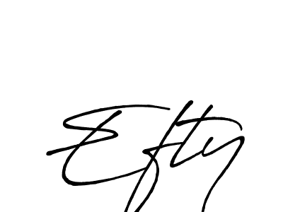 Efty stylish signature style. Best Handwritten Sign (Antro_Vectra_Bolder) for my name. Handwritten Signature Collection Ideas for my name Efty. Efty signature style 7 images and pictures png