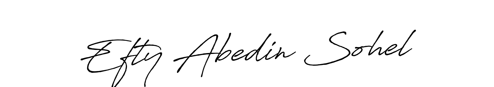 if you are searching for the best signature style for your name Efty Abedin Sohel. so please give up your signature search. here we have designed multiple signature styles  using Antro_Vectra_Bolder. Efty Abedin Sohel signature style 7 images and pictures png
