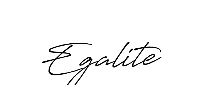 Make a beautiful signature design for name Egalite. With this signature (Antro_Vectra_Bolder) style, you can create a handwritten signature for free. Egalite signature style 7 images and pictures png