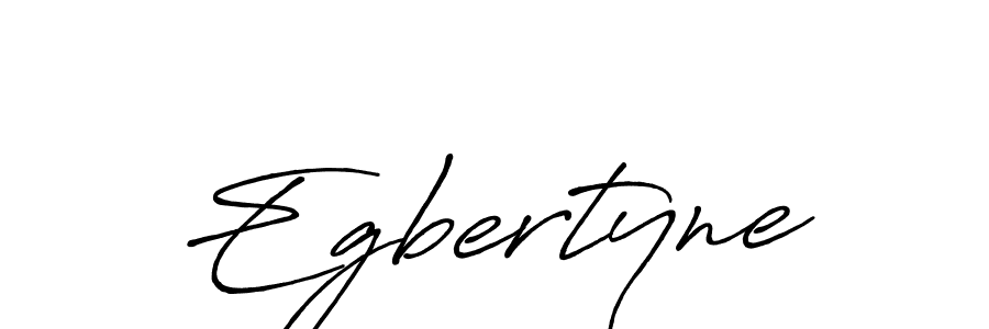 Make a beautiful signature design for name Egbertyne. With this signature (Antro_Vectra_Bolder) style, you can create a handwritten signature for free. Egbertyne signature style 7 images and pictures png