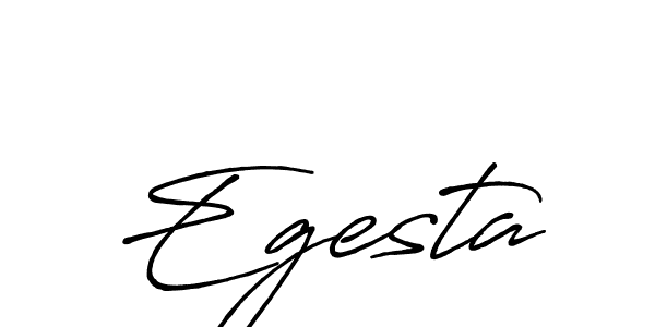 How to make Egesta name signature. Use Antro_Vectra_Bolder style for creating short signs online. This is the latest handwritten sign. Egesta signature style 7 images and pictures png